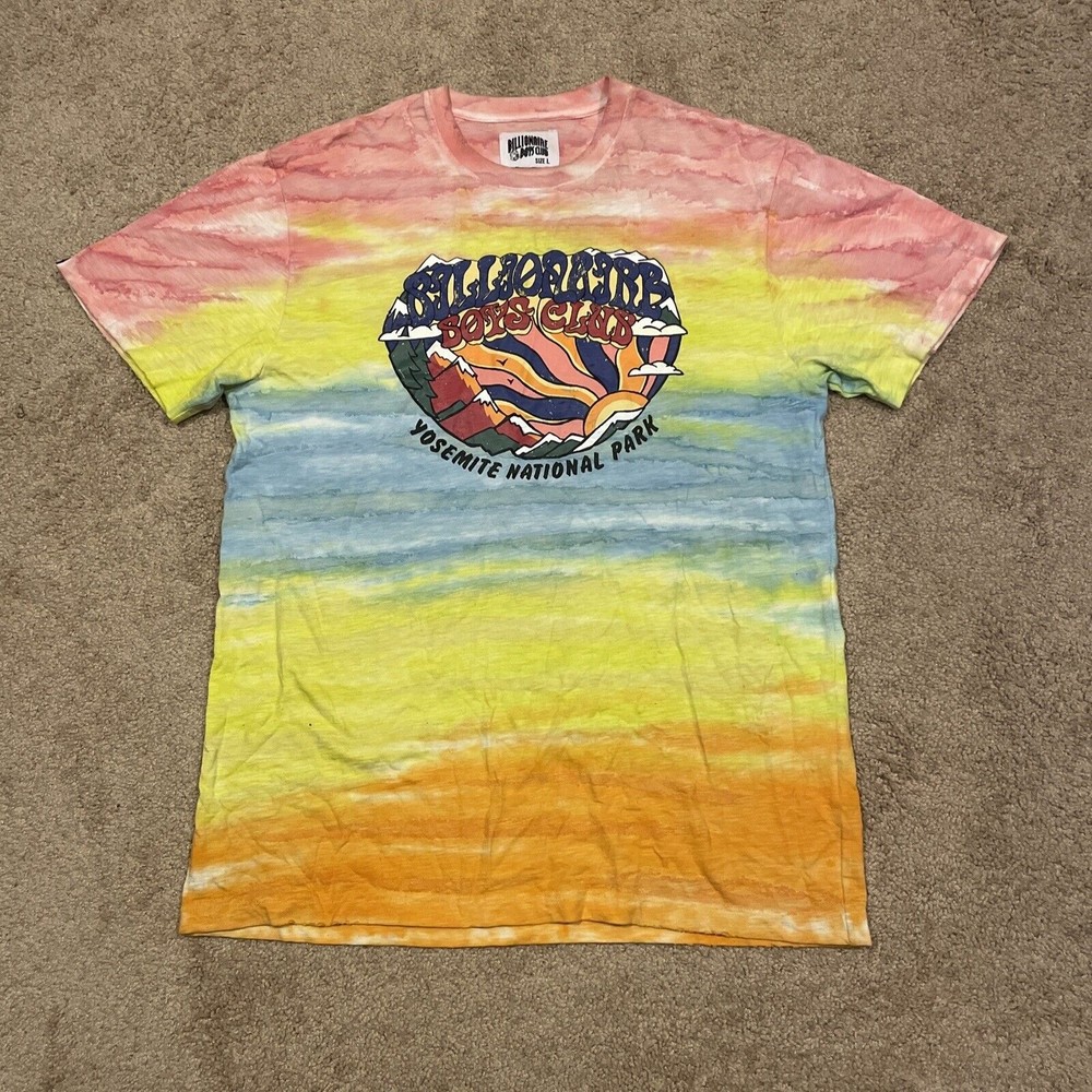 BBC Billionaire Boys Club Yosemite National Park Tie Dye T Shirt Size Large